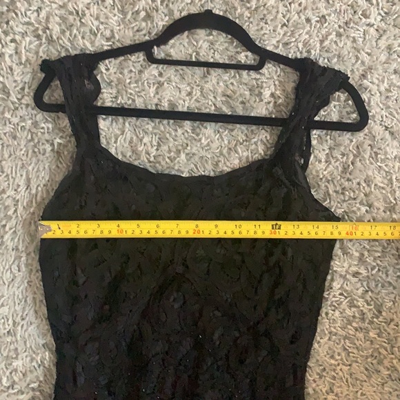 White House Black Market Lacey black dress with beautiful detail - Picture 5 of 6